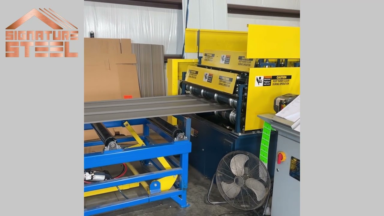 Making Custom Metal Panels for Metal Roofing | Metal Roll Forming
